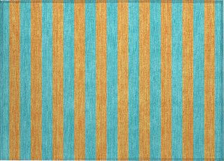 Piper Looms Chantille Stripes ACN530 Aqua Area Rug