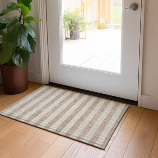 Piper Looms Chantille Stripes ACN530 Beige Area Rug