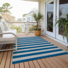 Piper Looms Chantille Stripes ACN530 Blue Area Rug