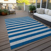 Piper Looms Chantille Stripes ACN530 Blue Area Rug