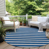 Piper Looms Chantille Stripes ACN530 Blue Area Rug