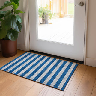 Piper Looms Chantille Stripes ACN530 Blue Area Rug