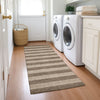 Piper Looms Chantille Stripes ACN530 Coffee Area Rug