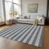 Piper Looms Chantille Stripes ACN530 Granite Area Rug