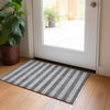 Piper Looms Chantille Stripes ACN530 Granite Area Rug