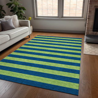 Piper Looms Chantille Stripes ACN530 Navy Area Rug