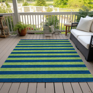 Piper Looms Chantille Stripes ACN530 Navy Area Rug