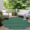 Piper Looms Chantille Stripes ACN530 Navy Area Rug