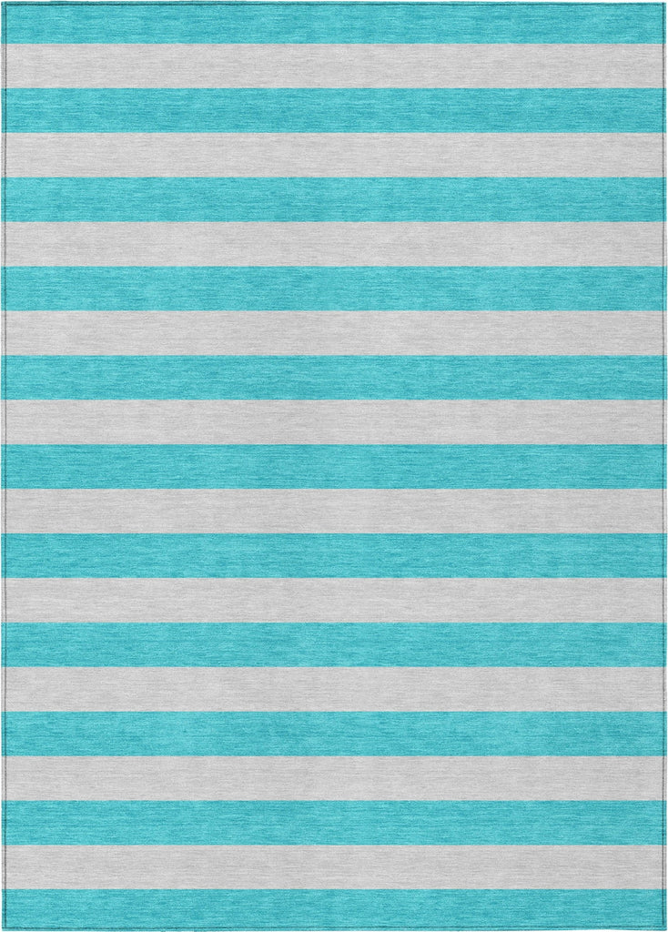 Piper Looms Chantille Stripes ACN530 Turquoise Area Rug