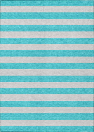 Piper Looms Chantille Stripes ACN530 Turquoise Area Rug