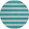 Piper Looms Chantille Stripes ACN530 Turquoise Area Rug