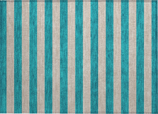 Piper Looms Chantille Stripes ACN530 Turquoise Area Rug