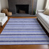 Piper Looms Chantille Stripes ACN531 Blue Area Rug