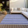 Piper Looms Chantille Stripes ACN531 Blue Area Rug