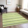 Piper Looms Chantille Stripes ACN531 Fern Area Rug