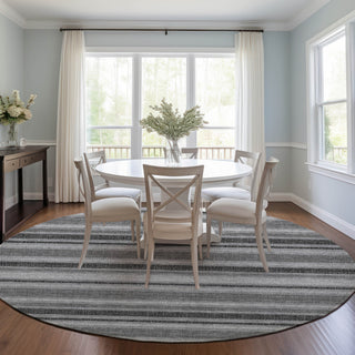 Piper Looms Chantille Stripes ACN531 Gray Area Rug