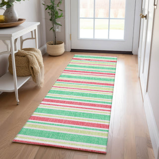 Piper Looms Chantille Stripes ACN531 Green Area Rug