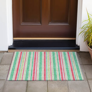 Piper Looms Chantille Stripes ACN531 Green Area Rug