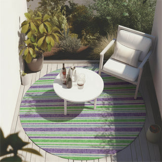 Piper Looms Chantille Stripes ACN531 Lime Area Rug