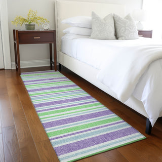 Piper Looms Chantille Stripes ACN531 Lime Area Rug