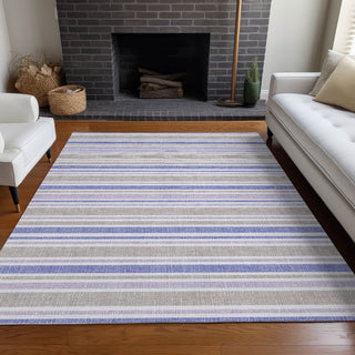 Piper Looms Chantille Stripes ACN531 Navy Area Rug