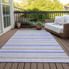 Piper Looms Chantille Stripes ACN531 Navy Area Rug