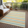 Piper Looms Chantille Stripes ACN531 Orange Area Rug