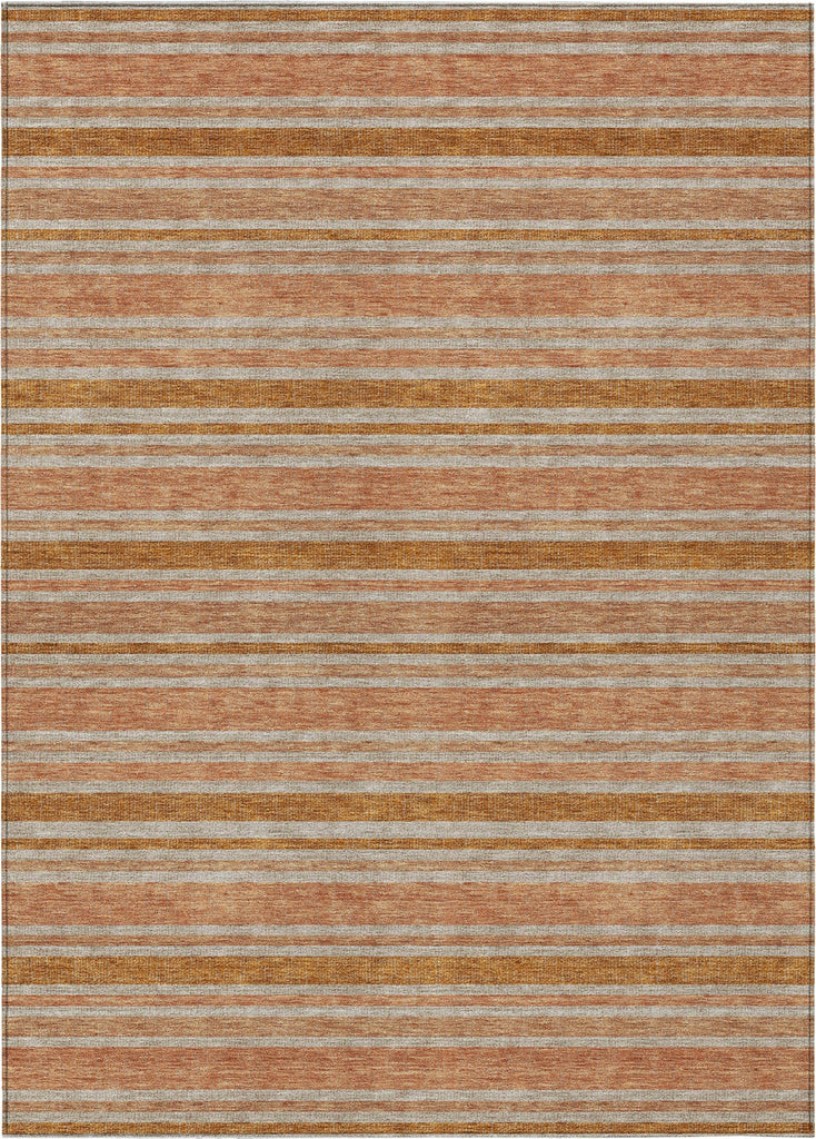 Piper Looms Chantille Stripes ACN531 Paprika Area Rug