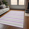 Piper Looms Chantille Stripes ACN531 Pearl Area Rug