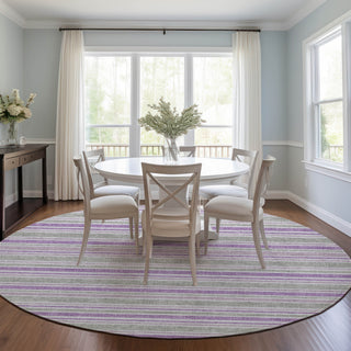 Piper Looms Chantille Stripes ACN531 Pearl Area Rug