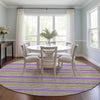 Piper Looms Chantille Stripes ACN531 Purple Area Rug