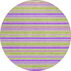 Piper Looms Chantille Stripes ACN531 Purple Area Rug