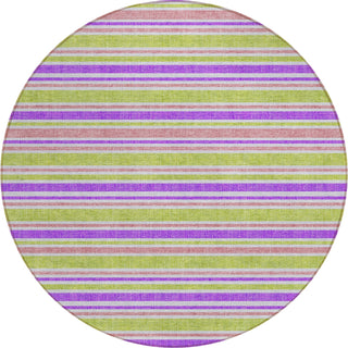 Piper Looms Chantille Stripes ACN531 Purple Area Rug