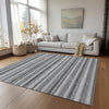 Piper Looms Chantille Stripes ACN531 Silver Area Rug