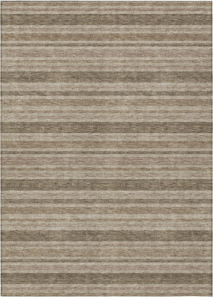 Piper Looms Chantille Stripes ACN531 Taupe Area Rug