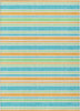 Piper Looms Chantille Stripes ACN531 Teal Area Rug