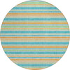 Piper Looms Chantille Stripes ACN531 Teal Area Rug