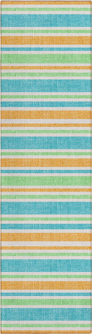 Piper Looms Chantille Stripes ACN531 Teal Area Rug