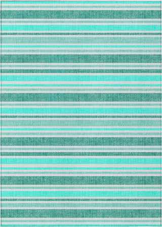 Piper Looms Chantille Stripes ACN531 Turquoise Area Rug