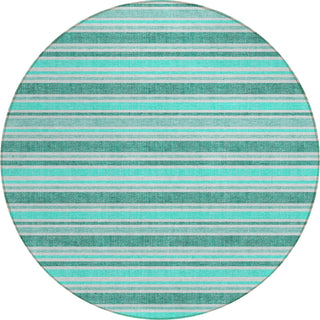 Piper Looms Chantille Stripes ACN531 Turquoise Area Rug