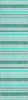 Piper Looms Chantille Stripes ACN531 Turquoise Area Rug