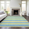 Piper Looms Chantille Stripes ACN531 Yellow Area Rug