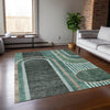 Piper Looms Chantille Art Deco ACN532 Emerald Area Rug