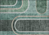 Piper Looms Chantille Art Deco ACN532 Emerald Area Rug