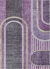 Piper Looms Chantille Art Deco ACN532 Purple Area Rug