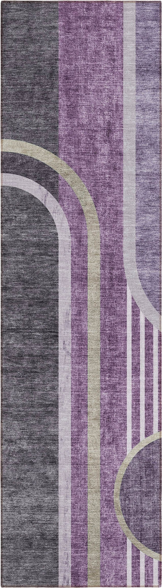 Piper Looms Chantille Art Deco ACN532 Purple Area Rug