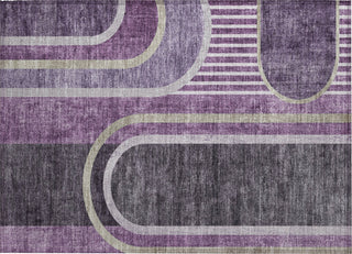 Piper Looms Chantille Art Deco ACN532 Purple Area Rug