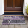 Piper Looms Chantille Art Deco ACN532 Purple Area Rug