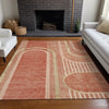 Piper Looms Chantille Art Deco ACN532 Salmon Area Rug