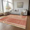 Piper Looms Chantille Art Deco ACN532 Salmon Area Rug